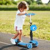 Scooter Infantil Homcom Aleación De Aluminio, Pp, 62x25x72,5 Cm, Azul