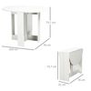 Mesa Plegable Para Cocina De Melamina Homcom 104x76x73,7cm - Blanco