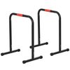 Barras Paralelas Musculación Dips Homocm Acero Pvc, 63x41x73cm, Negro