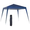 Carpa Plegable De Tela Oxford Y Acero 240x240x250cm - Outsunny. Azul