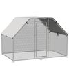 Gallinero De Metal Alambre Tela Oxford 280x193,5x195cm - Pawhut.plata