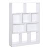 Estantería Librería De Melamina Homcom 100x23,8x140 Cm - Blanco