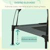 Cama Elevada Para Mascotas De Metal Tela Oxford 122x92x108cm - Pawhut