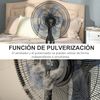 Ventilador De Pie Con Nebulizador Oscilante Y Silencioso Homcom