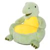 Sillón Infantil Diseño De Dinosaurio Asiento Acolchado Verde Homcom