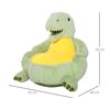 Sillón Infantil Diseño De Dinosaurio Asiento Acolchado Verde Homcom