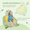 Sillón Infantil Diseño De Dinosaurio Asiento Acolchado Verde Homcom