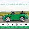 Coche Eléctrico Para Niños +3 Años Con Control Remoto Verde Homcom