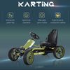 Go-kart A Pedales Para Niños +3 Años Con Embrague Freno Verde Homcom