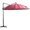 Sombrilla De Jardín De Aluminio, Poliéster Ø3x2,6 M - Outsunny. Rojo