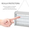 Lámpara Anti-mosquitos Eléctrico Con 2 Tubos Área 60m² Outsunny