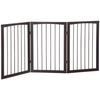 Barrera De Seguridad De Mdf 160x1,2x76 Cm - Pawhut. Café Oscuro