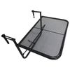 Mesa Colgante Balcón Ajustable De Metal 60x56,5x45 Cm-outsunny. Negro