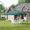 Cenador Plegable De Acero Tela Oxford 300x300x250 Cm-outsunny.verde