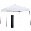 Cenador Plegable De Acero Tela Oxford 300x300x250 Cm-outsunny.blanco