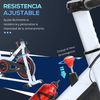 Bicicleta Estática Homcom De Acero Abs, 103x53x100-114cm, Blanco