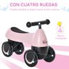 Correpasillos Para Niños +18 Meses Con 4 Ruedas Rosa Homcom