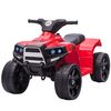 Quad Eléctrico Para Niños 18-36 Meses Batería 6v Rojo Homcom