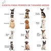 Caseta De Perros Con Respiraderos De Pp 72x87x75cm-pawhut. Gris Rojo