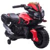 Moto Eléctrica Para Niños De 18-48 Meses 6v Con Faros Rojo Homcom