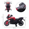 Moto Eléctrica Para Niños De 18-48 Meses 6v Con Faros Rojo Homcom