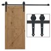 Herraje Para Puerta Corredera De Madera 200cm/6.6ft Homcom