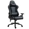 Silla Gaming Giratoria De Espuma Pu Metal Vinsetto 73x71x136 Cm-negro