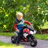 Moto Eléctrica Infantil +3 Años Con Batería 6v Negro Y Rojo Homcom