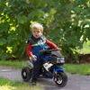 Moto Eléctrica Infantil Con 3 Ruedas Para +3 Años Azul Y Negro Homcom