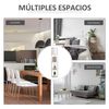 Lámpara De Pie De Mdf Acrílico Homcom 26x26x160 Cm-roble Y Blanco