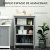 Armario De Baño Con 2 Puertas De Mdf Kleankin 59x30x85 Cm-gris