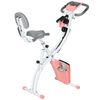 Bicicleta Estática Plegable Homcom Acero Abs Pvc,97x51x115cm,rosa