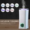 Humidificador Ultrasónico 2l 3 Modos De Niebla 7 Colores Led Homcom