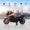 Moto Eléctrica Para Niños De 18-48 Meses 6v Con Faros Naranja Homcom