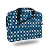 Maletín Para Ordenador Portátil De Hasta 15.6” Monray Ginger Chess Con Bolsillo Exterior. Cinta Para El Hombro.estampado Azul De Cuadros.