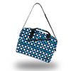 Maletín Para Ordenador Portátil De Hasta 15.6” Monray Ginger Chess Con Bolsillo Exterior. Cinta Para El Hombro.estampado Azul De Cuadros.