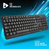 Funkyv3 French: Teclado Negro Con 12 Teclas Multimedia De...