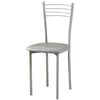 Pack 4 Sillas Cocina Color Gris Comedor Estilo Moderno Metal Y Poliuretano Ligeras 89x40x45 Cm