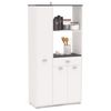 Buffet Asfeld Color Blanco 2 Armarios 1 Cajón Almacenaje Cocina Mueble Moderno 180x90x40 Cm