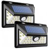 2x Luces Solares Led Exterior Jardin, De Seguridad Para Exteriores, 34 Luces Led Con Energía Solar 270o Sensor De Movimiento