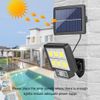 Lámpara Solar Led Con Sensor De Movimiento 72 Led-cob Regulable Con Mando A Distancia Luz Solar Exterior Jardín Waterproof.