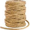 Cuerda De Yute 30m, 4 Capas Cuerda De Sisal Fibra 100% Natural Gruesa Rascador Para Gatos, Artesanía, Decoración (30m - 6mm)