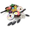 Set Menaje Cocina Metálico Colores 22pzs