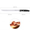 Cuchillo Aspen Jamonero Hoja Acero Inoxidable 25 Cm. Negro