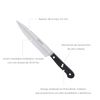 Cuchillo Grenoble Verduras Hoja Acero Inoxidable 15 Cm. Negro