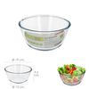 Bol De Cristal, Ideal Para Mezclas. 1.5 Litros. Libre Bpa, Cristal De Borosilicato.ensaladas, Postres, Cocina, Resposteria