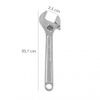 Llave Ajustable Moleta 8" / 200 Mm. Llave Inglesa, Llave Apriete, Llave Ajustable