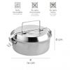 Fiambrera Metalica De Acero Inoxidable Con 2 Platos Ø 16 Cm. Lunch Box, Fiambrera Metalica, Porta Alimentos Metalico,