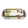 Set 2 Fuentes Horno Cristal Borosilicato Rectangulares 1 Y 1.6 L. Ideal Meclas, Ensaladas, Postres, Cocina, Resposteria.no Bpa