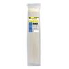 Brida Nylon 100%. Color Blanco / Natural 7,5 X 360 Mm. 100 Piezas. Abrazadera Plastico, Organizador Cables, Alta Resistencia